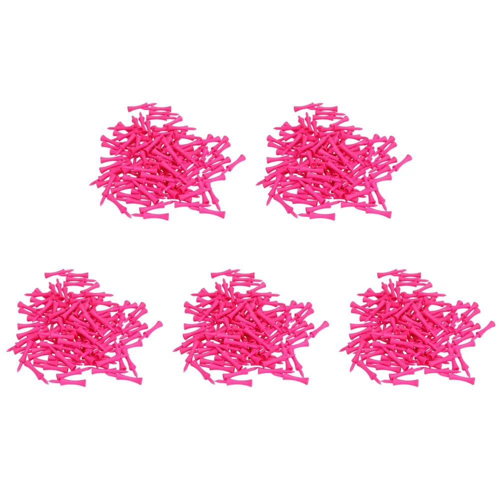 100-1000Pcs Step Down Plastic Pink Golf Tees Bulk Supplies Accessories Plastic Castle Step Grad Golf Tees up Height 39mm