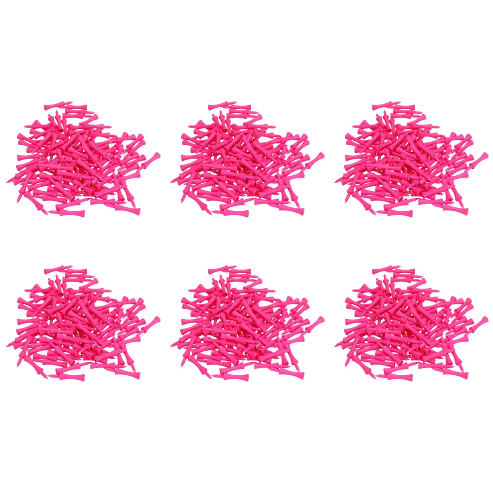 100-1000Pcs Step Down Plastic Pink Golf Tees Bulk Supplies Accessories Plastic Castle Step Grad Golf Tees up Height 39mm