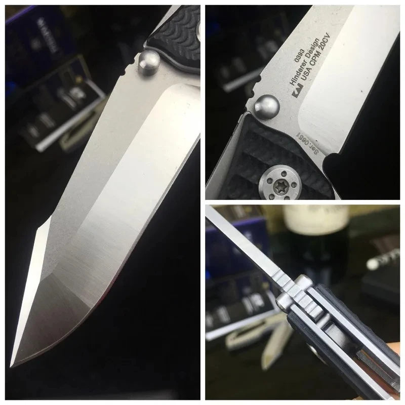 Folding ZT 0393 Knife 9Cr18MoV Blade G10 Handle Outdoor Survival Self-defense Camping Fishing Tool Pocket Knife With Pocket Clip