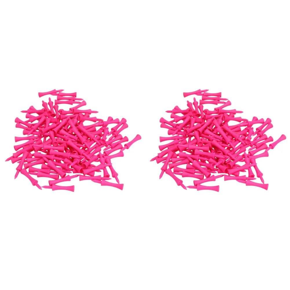 100-1000Pcs Step Down Plastic Pink Golf Tees Bulk Supplies Accessories Plastic Castle Step Grad Golf Tees up Height 39mm