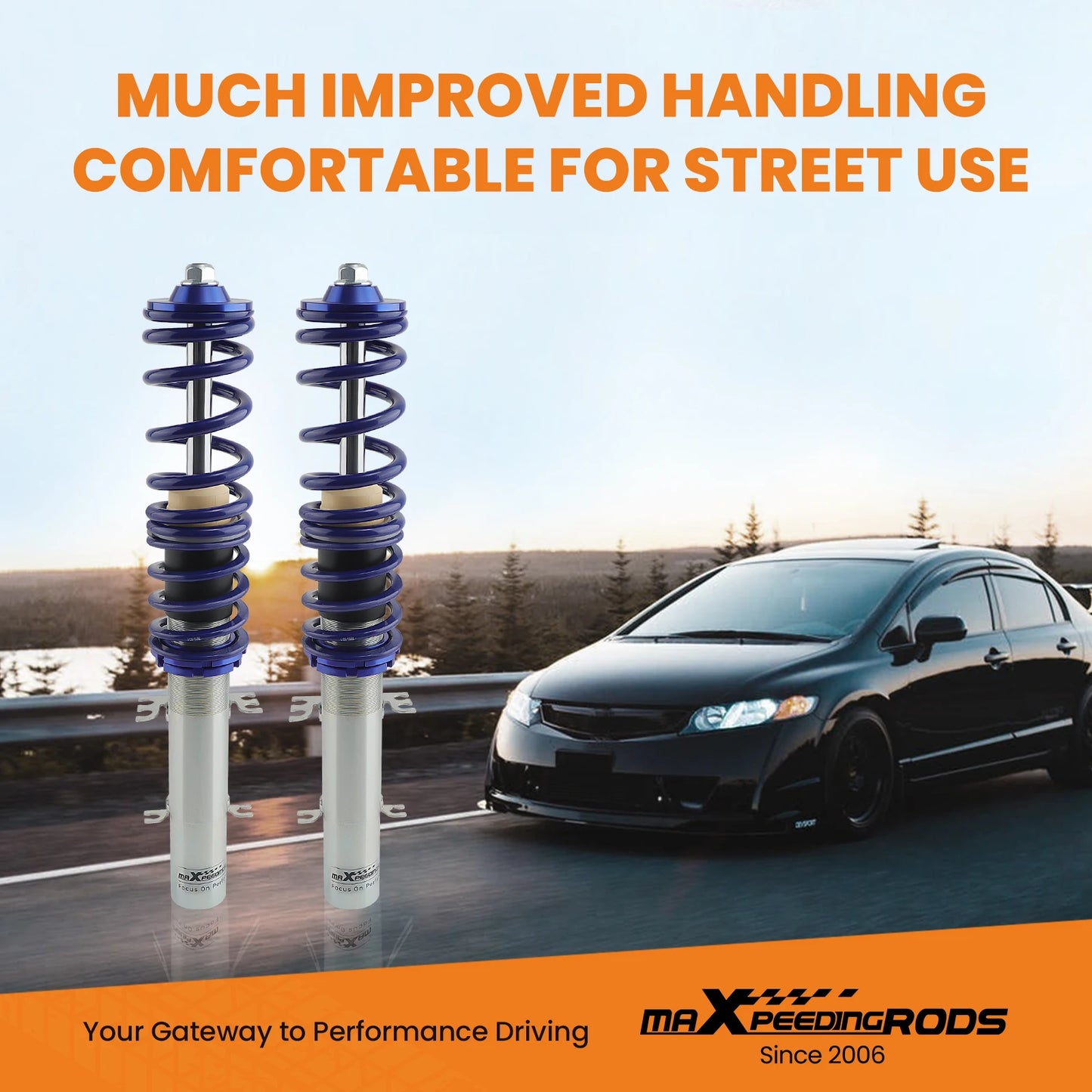COILOVER Shocks Struts FOR VW MK4 GOLF / GTI / JETTA / NEW BEETLE NEW 99-05