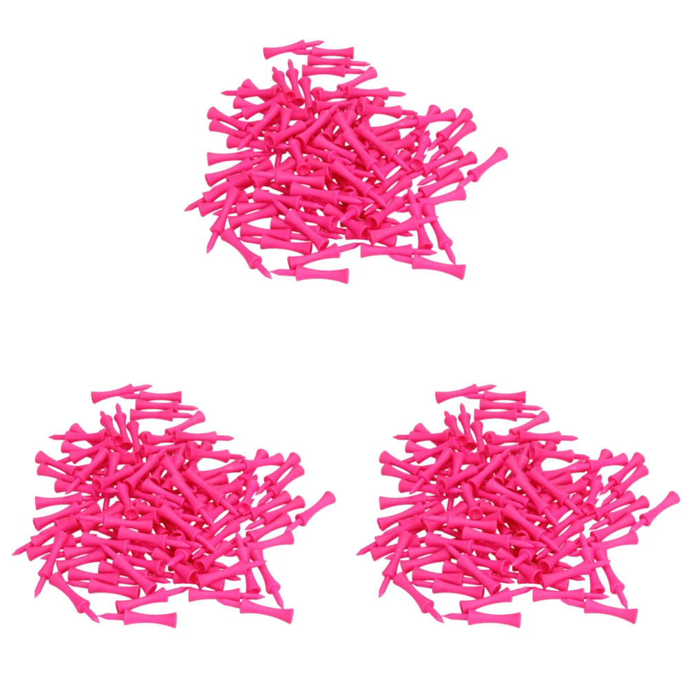 100-1000Pcs Step Down Plastic Pink Golf Tees Bulk Supplies Accessories Plastic Castle Step Grad Golf Tees up Height 39mm