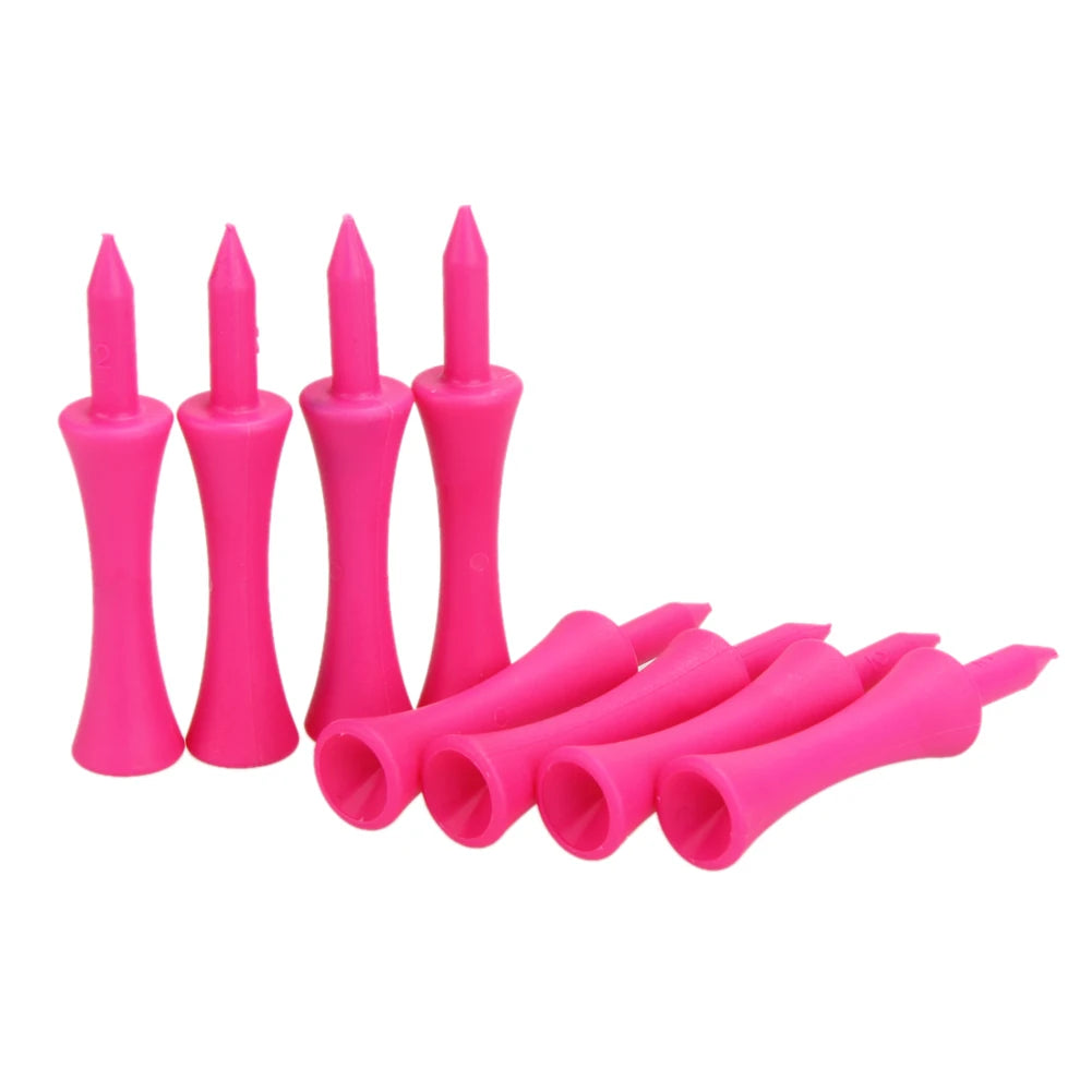100-1000Pcs Step Down Plastic Pink Golf Tees Bulk Supplies Accessories Plastic Castle Step Grad Golf Tees up Height 39mm
