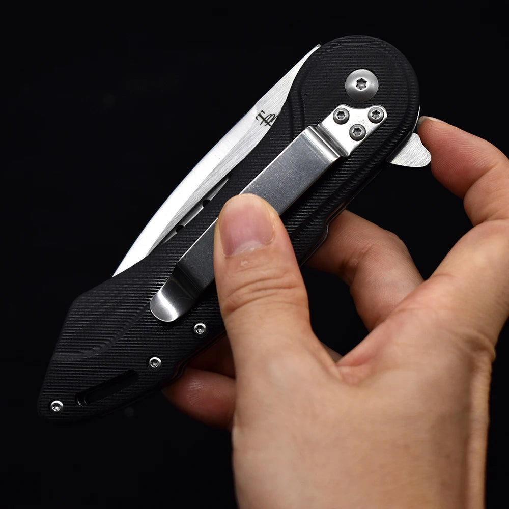Pocket Folding Knife D2 Steel G10 Handle Outdoor Military Knife Camp Survival Fishing  Hunting Tactical EDC Navaja Jackknife