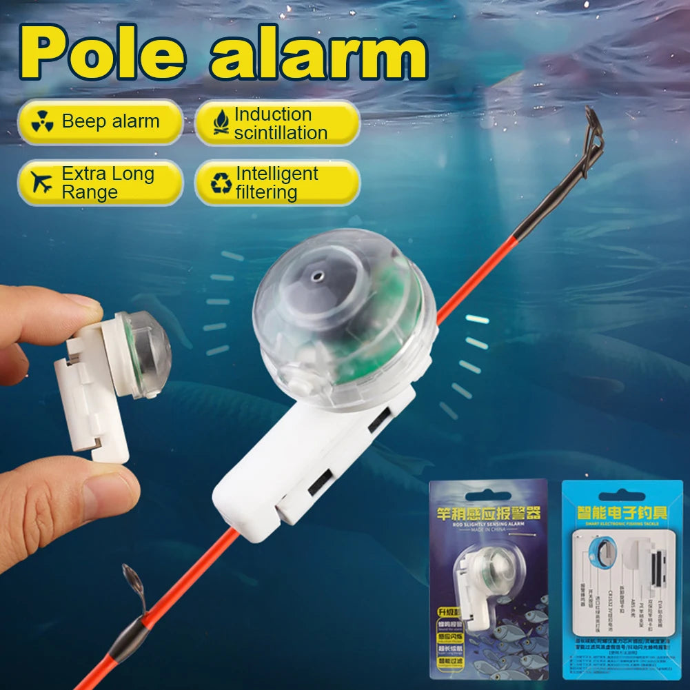 Fishing Rod Alert Indicator Light Universal Electronic Rod Luminous Alarms Portable Lightweight for Night Fishing Accessories