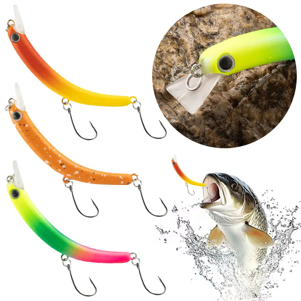 Sinking Lure Bend Baits Crankbait 4g 63mm Trout Wobbler Fishing Lure Artificial Hard Bait Fishing Accessories
