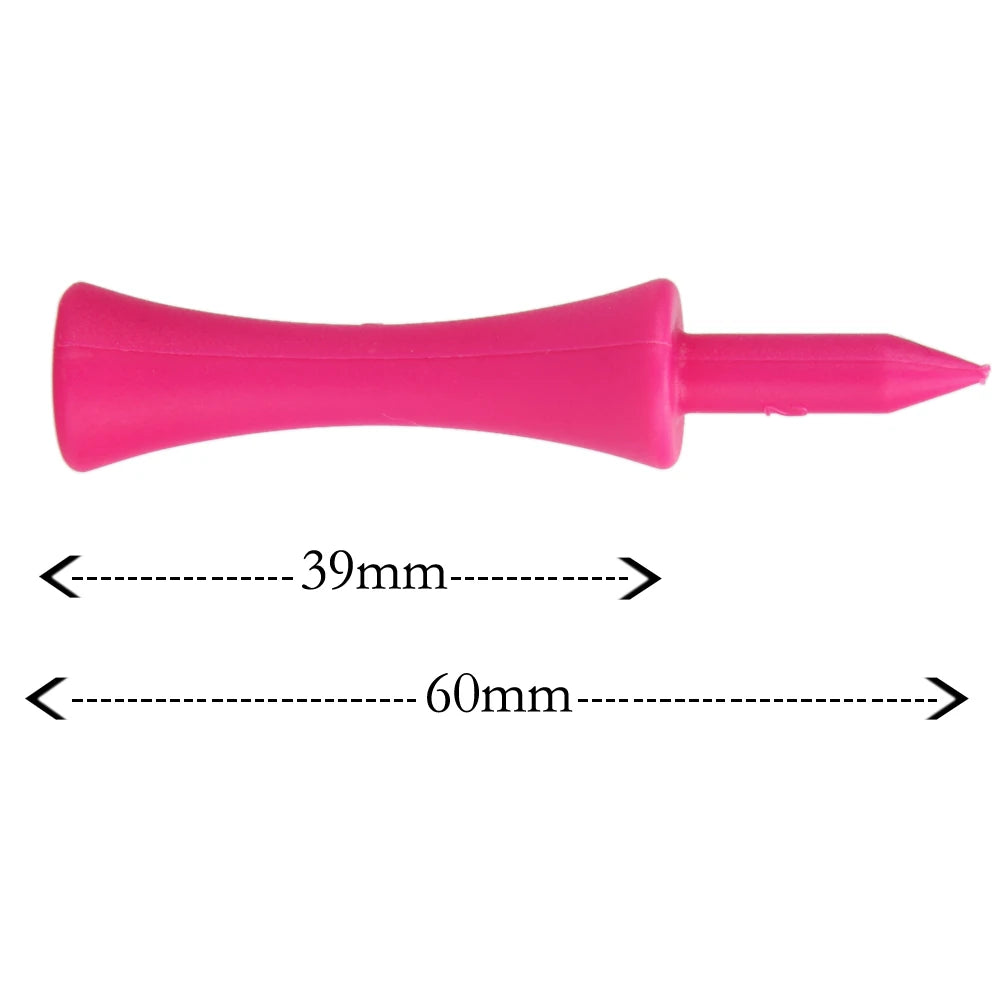 100-1000Pcs Step Down Plastic Pink Golf Tees Bulk Supplies Accessories Plastic Castle Step Grad Golf Tees up Height 39mm
