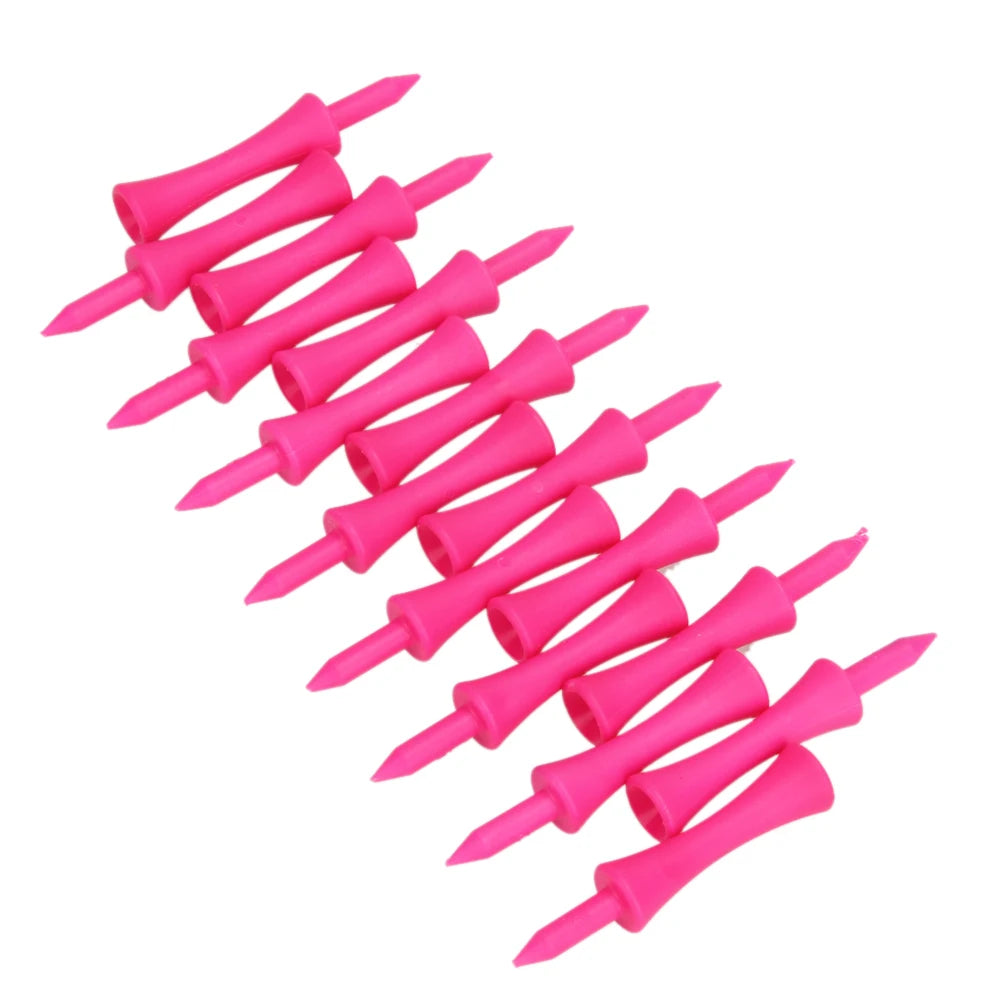 100-1000Pcs Step Down Plastic Pink Golf Tees Bulk Supplies Accessories Plastic Castle Step Grad Golf Tees up Height 39mm