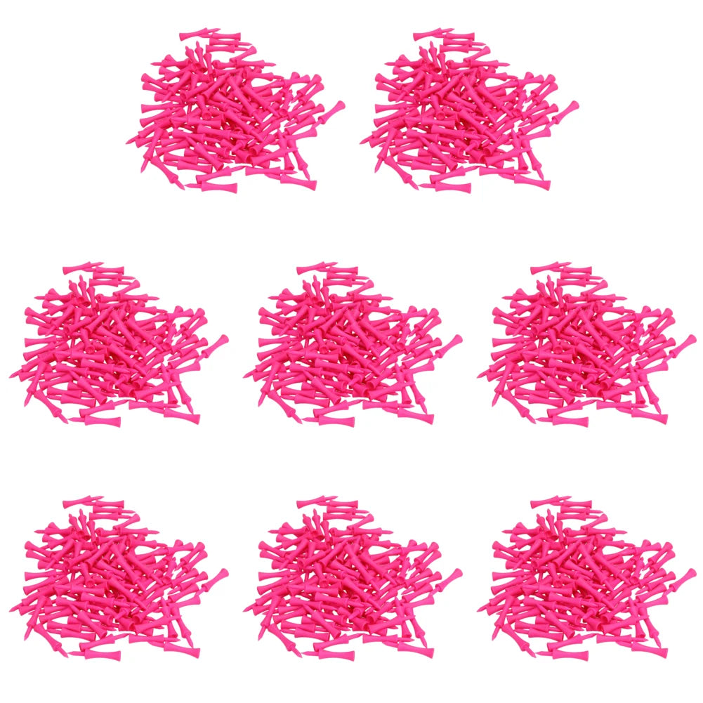 100-1000Pcs Step Down Plastic Pink Golf Tees Bulk Supplies Accessories Plastic Castle Step Grad Golf Tees up Height 39mm