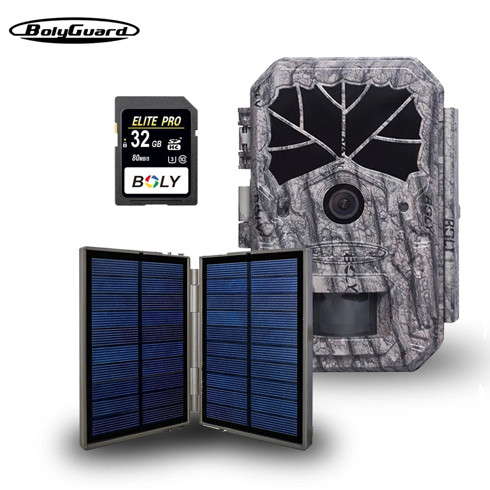 BolyGuard BG636-K Trail Camera 64MP 1080P Wildlife Hunting Camera 16MP Sony Sensor IP68 940nm No-Glow IR Night Vision,gift SD