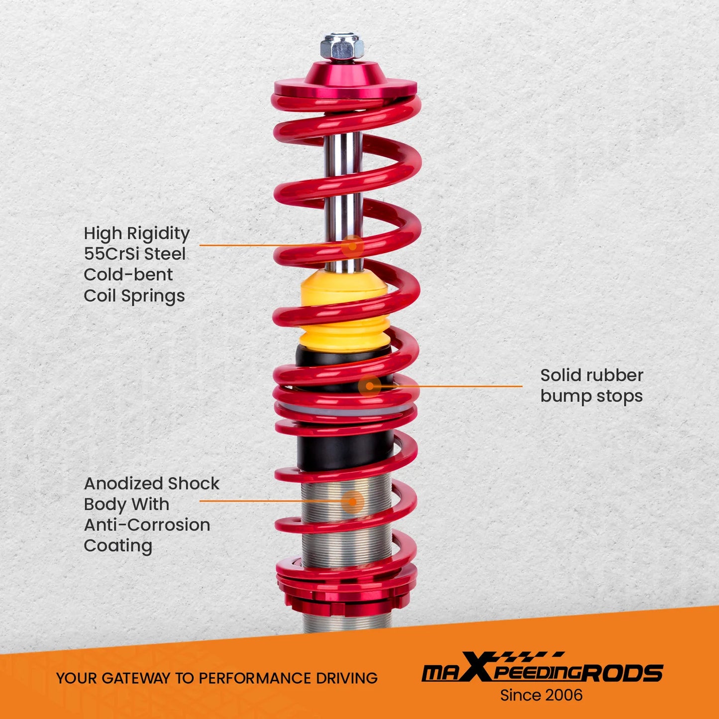 COILOVER Shocks Struts FOR VW MK4 GOLF / GTI / JETTA / NEW BEETLE NEW 99-05