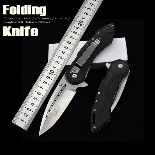 Pocket Folding Knife D2 Steel G10 Handle Outdoor Military Knife Camp Survival Fishing  Hunting Tactical EDC Navaja Jackknife